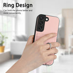 Custodia cellulare con porta carte e anello per Samsung Galaxy S21 FE 5G