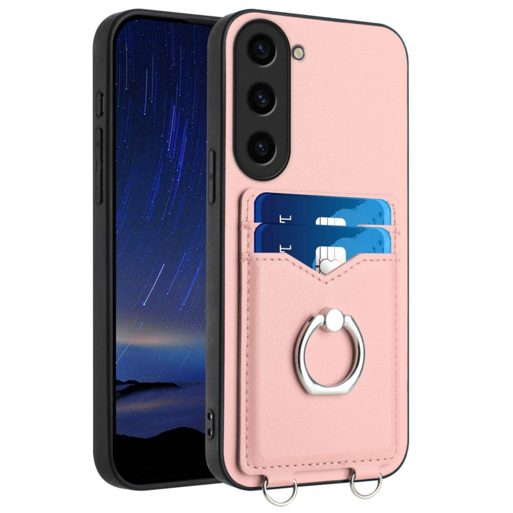 Custodia con porta carte e anello per Samsung Galaxy S23 5G