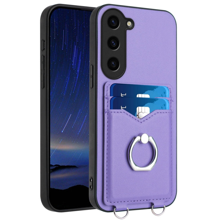 Custodia con porta carte e anello per Samsung Galaxy S23 FE 5G