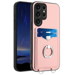 Custodia con porta carte e anello per Samsung Galaxy S23 Ultra 5G
