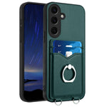Custodia con porta carte e anello per Samsung Galaxy S24 Ultra 5G