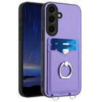 Custodia con porta carte e anello per Samsung Galaxy S24 Ultra 5G