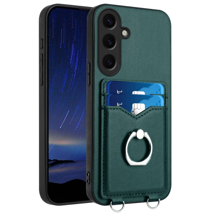 Custodia con porta carte e anello per Samsung Galaxy S24 Ultra 5G