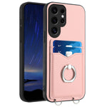 Custodia con porta carte e anello per Samsung Galaxy S24 Ultra 5G