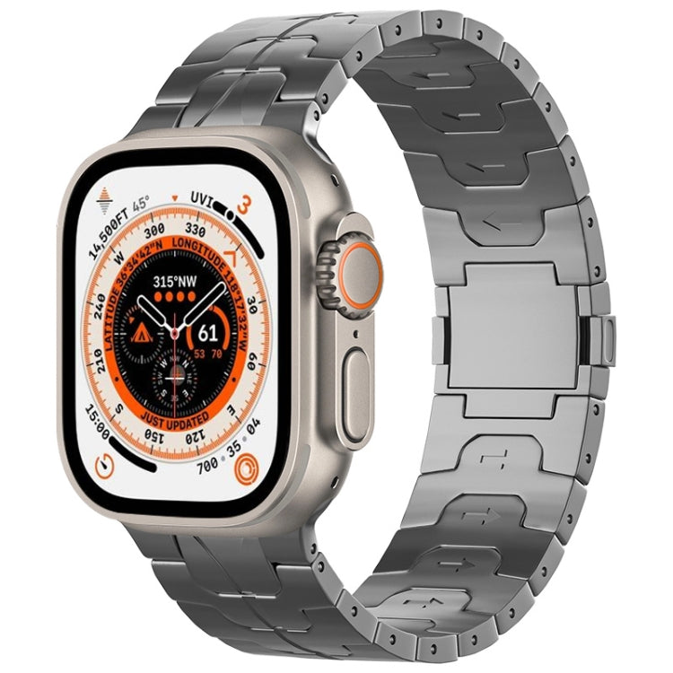 Cinturino per orologio in lega di titanio con fibbia magnetica, For Apple Watch SE 2023 44mm, For Apple Watch Ultra 2 49mm, For Apple Watch Series 9 45mm, For Apple Watch Ultra 49mm, For Apple Watch Series 8 45mm, For Apple Watch SE 2022 44mm