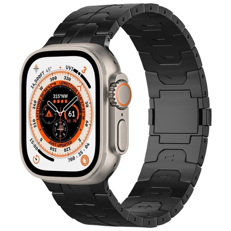 Cinturino per orologio in lega di titanio con fibbia magnetica, For Apple Watch SE 2023 44mm, For Apple Watch Ultra 2 49mm, For Apple Watch Series 9 45mm, For Apple Watch Ultra 49mm, For Apple Watch Series 8 45mm, For Apple Watch SE 2022 44mm