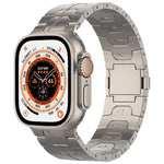 Cinturino per orologio in lega di titanio con fibbia magnetica, For Apple Watch SE 2023 44mm, For Apple Watch Ultra 2 49mm, For Apple Watch Series 9 45mm, For Apple Watch Ultra 49mm, For Apple Watch Series 8 45mm, For Apple Watch SE 2022 44mm