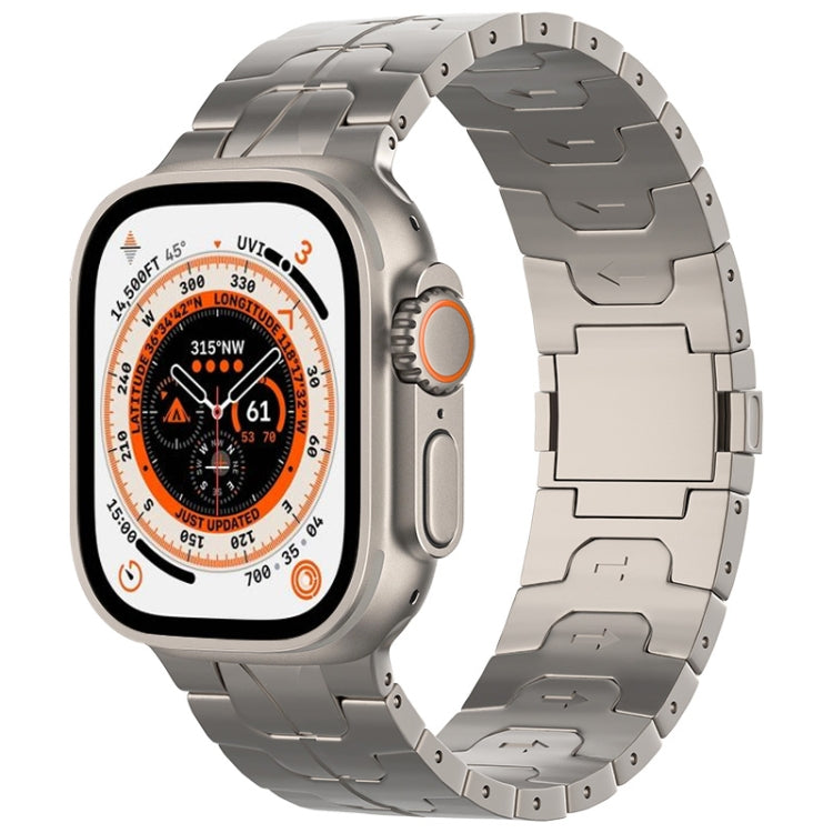 Cinturino per orologio in lega di titanio con fibbia magnetica, For Apple Watch SE 2023 44mm, For Apple Watch Ultra 2 49mm, For Apple Watch Series 9 45mm, For Apple Watch Ultra 49mm, For Apple Watch Series 8 45mm, For Apple Watch SE 2022 44mm