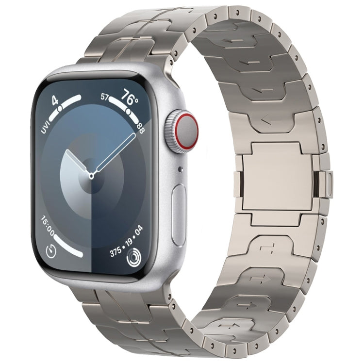Cinturino per orologio in lega di titanio con fibbia magnetica, For Apple Watch Series 7 45mm, For Apple Watch SE 44mm, For Apple Watch Series 6 44mm, For Apple Watch Series 5 44mm, For Apple Watch Series 4 44mm, For Apple Watch Series 3 42mm