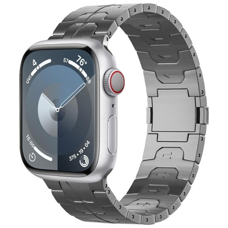Cinturino per orologio in lega di titanio con fibbia magnetica, For Apple Watch Series 7 45mm, For Apple Watch SE 44mm, For Apple Watch Series 6 44mm, For Apple Watch Series 5 44mm, For Apple Watch Series 4 44mm, For Apple Watch Series 3 42mm