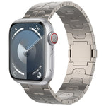 Cinturino per orologio in lega di titanio con fibbia magnetica, For Apple Watch Series 7 45mm, For Apple Watch SE 44mm, For Apple Watch Series 6 44mm, For Apple Watch Series 5 44mm, For Apple Watch Series 4 44mm, For Apple Watch Series 3 42mm