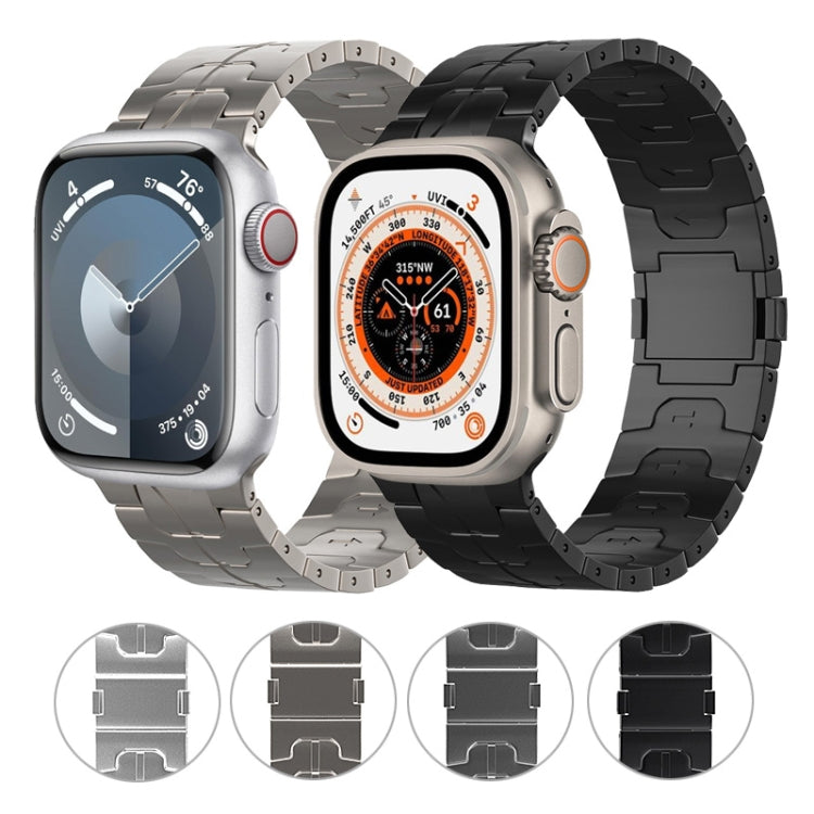 Cinturino per orologio in lega di titanio con fibbia magnetica, For Apple Watch Series 7 45mm, For Apple Watch SE 44mm, For Apple Watch Series 6 44mm, For Apple Watch Series 5 44mm, For Apple Watch Series 4 44mm, For Apple Watch Series 3 42mm