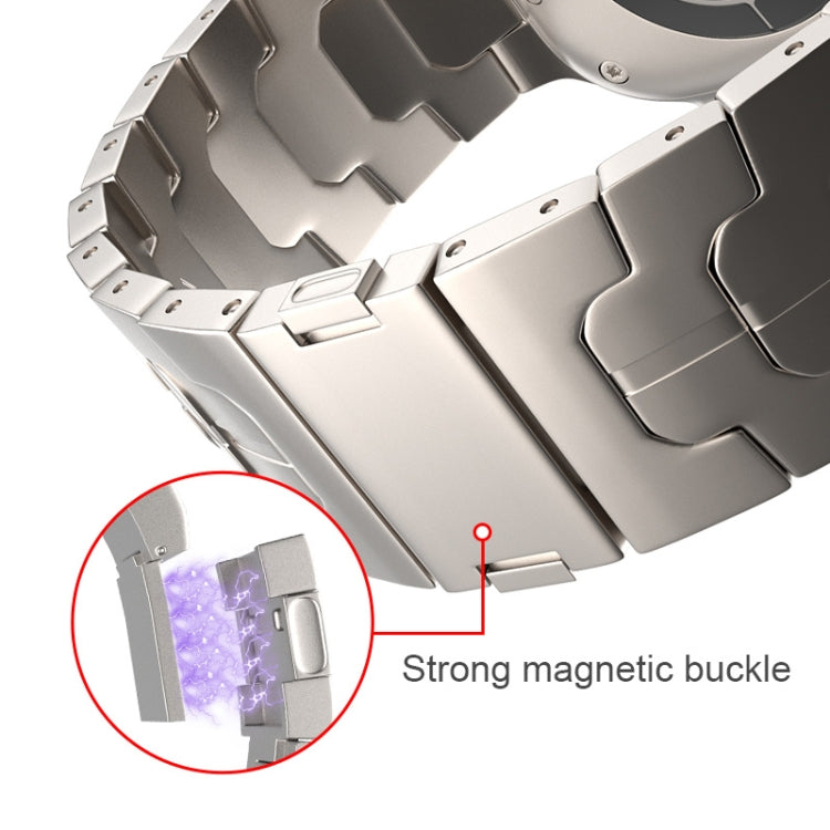 Cinturino per orologio in lega di titanio con fibbia magnetica, For Apple Watch Series 7 45mm, For Apple Watch SE 44mm, For Apple Watch Series 6 44mm, For Apple Watch Series 5 44mm, For Apple Watch Series 4 44mm, For Apple Watch Series 3 42mm
