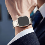 Cinturino per orologio in lega di titanio con fibbia magnetica, For Apple Watch SE 2023 44mm, For Apple Watch Ultra 2 49mm, For Apple Watch Series 9 45mm, For Apple Watch Ultra 49mm, For Apple Watch Series 8 45mm, For Apple Watch SE 2022 44mm