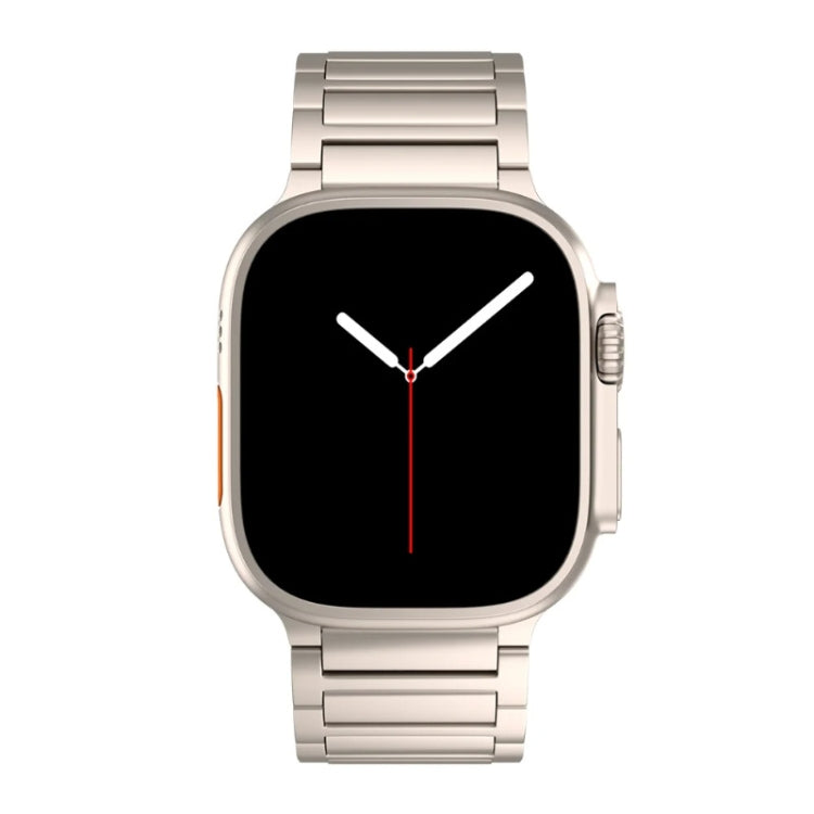 Cinturino per orologio in lega di titanio con fibbia a farfalla a forma di I, For Apple Watch SE 2023 44mm, For Apple Watch Ultra 2 49mm, For Apple Watch Series 9 45mm, For Apple Watch Ultra 49mm, For Apple Watch Series 8 45mm                          ...