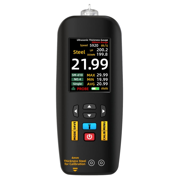 BSIDE T7 Misuratore di spessore ad ultrasuoni con schermo a colori TFT da 2,8 pollici, T7
