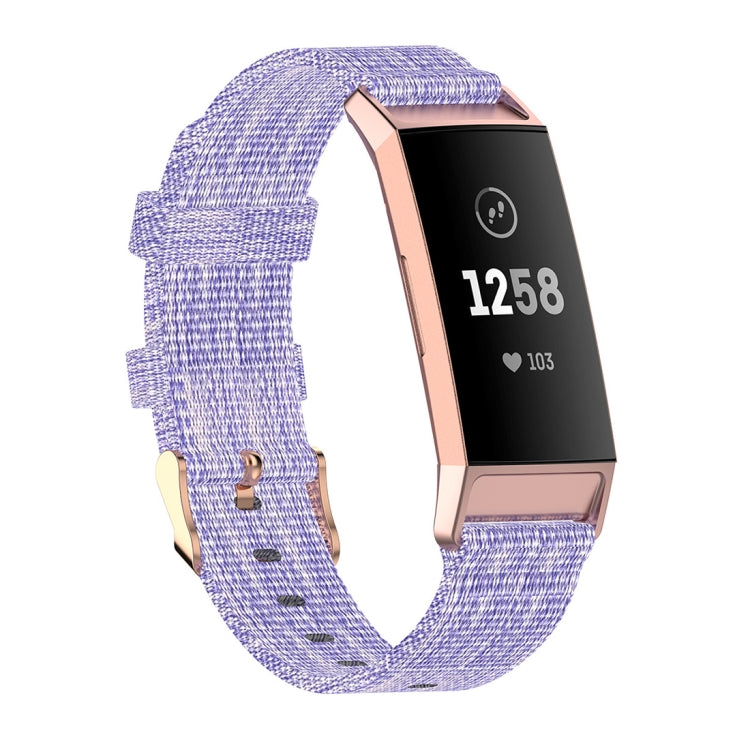 Testa in plastica con cinturino in nylon intrecciato, dimensioni: misura libera, For Fitbit Charge 4 / Charge 3 / Charge3 SE