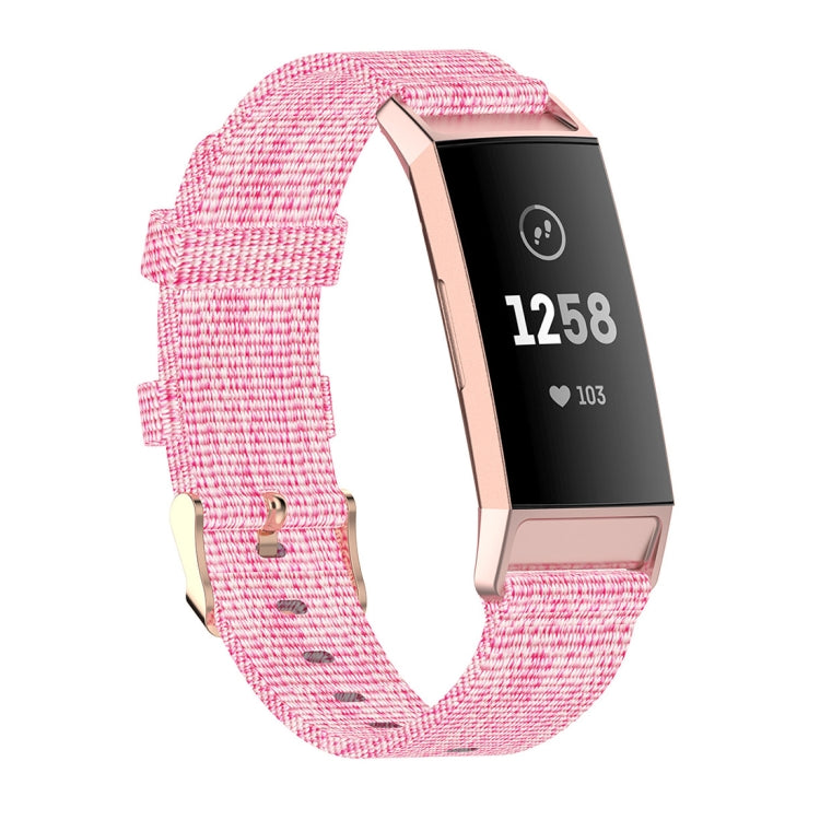 Testa in plastica con cinturino in nylon intrecciato, dimensioni: misura libera, For Fitbit Charge 4 / Charge 3 / Charge3 SE