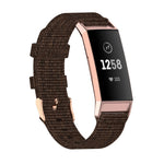Testa in plastica con cinturino in nylon intrecciato, dimensioni: misura libera, For Fitbit Charge 4 / Charge 3 / Charge3 SE