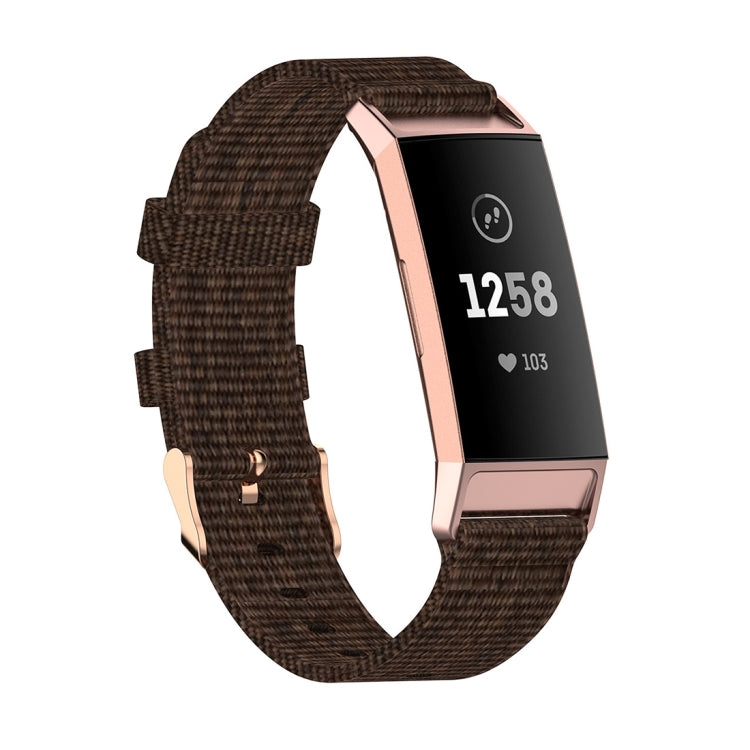 Testa in plastica con cinturino in nylon intrecciato, dimensioni: misura libera, For Fitbit Charge 4 / Charge 3 / Charge3 SE