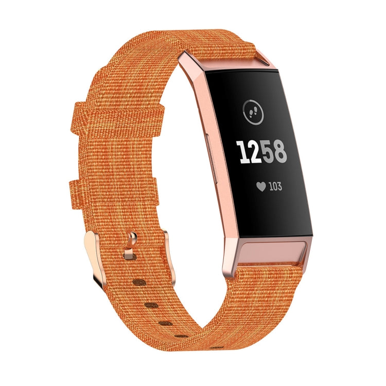 Testa in plastica con cinturino in nylon intrecciato, dimensioni: misura libera, For Fitbit Charge 4 / Charge 3 / Charge3 SE