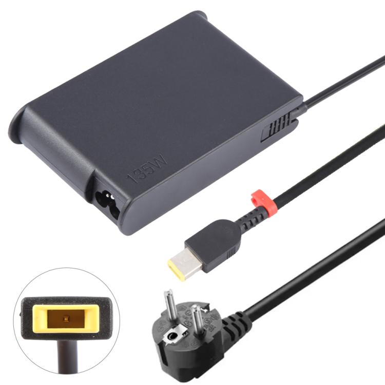 Adattatore di alimentazione per notebook portatile 135 W 20 V 6,75 A per Lenovo Big Square USB, EU Plug, US Plug, UK Plug, AU Plug