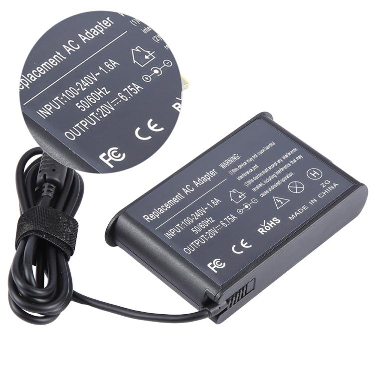 Adattatore di alimentazione per notebook portatile 135 W 20 V 6,75 A per Lenovo Big Square USB, EU Plug, US Plug, UK Plug, AU Plug