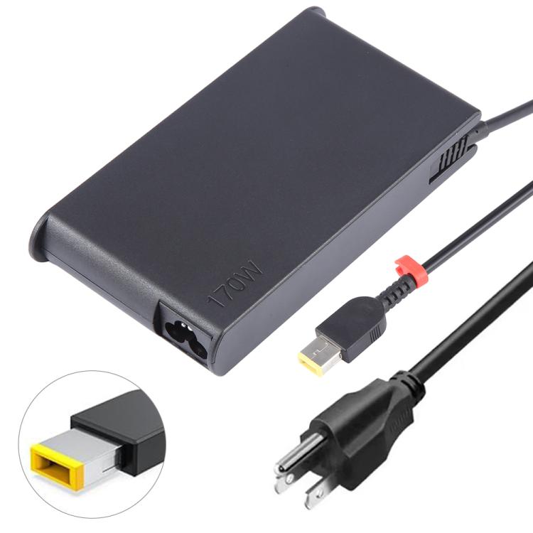 Adattatore di alimentazione per notebook portatile 170 W 20 V 8,5 A per Lenovo Big Square USB, EU Plug, US Plug, UK Plug, AU Plug