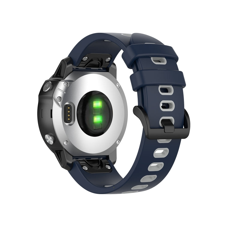 Cinturino in silicone bicolore, For Garmin Fenix 6S