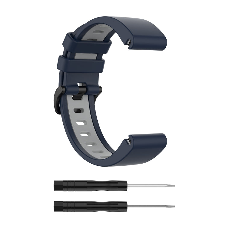 Cinturino in silicone bicolore, For Garmin Fenix 6S