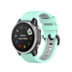 Cinturino in silicone bicolore, For Garmin Fenix 6S