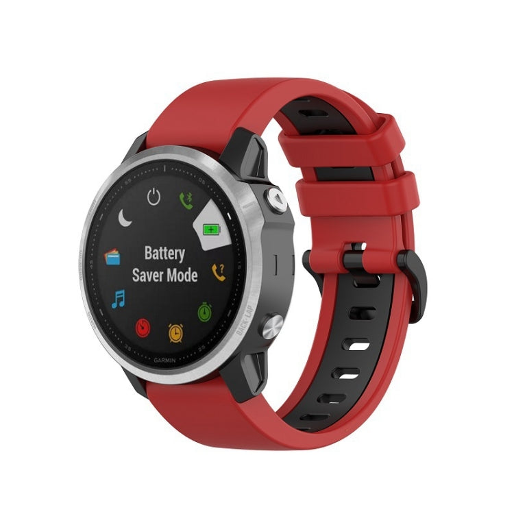 Cinturino in silicone bicolore, For Garmin Fenix 6S