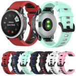 Cinturino in silicone bicolore, For Garmin Fenix 6S