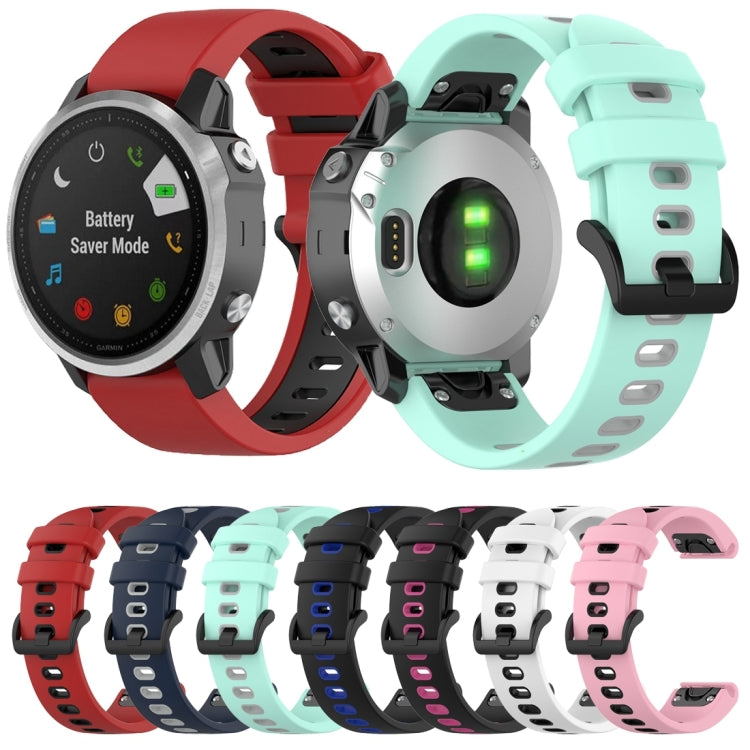 Cinturino in silicone bicolore, For Garmin Fenix 6S