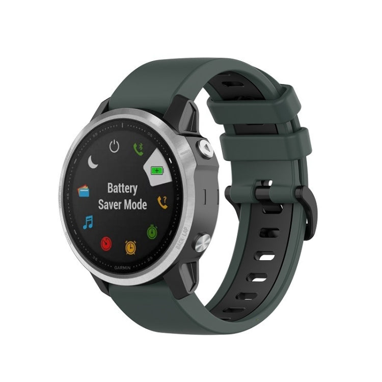 Cinturino in silicone bicolore, For Garmin Fenix 6X