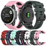 Cinturino in silicone bicolore, For Garmin Fenix 6X