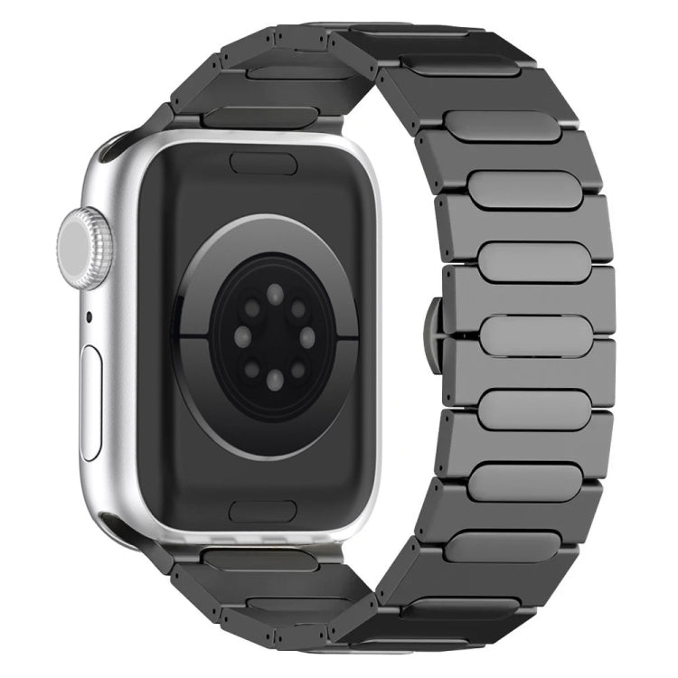 Cinturino per orologio in lega di titanio con fibbia ovale a farfalla, For Apple Watch SE 2023 44mm, For Apple Watch Ultra 2 49mm, For Apple Watch Series 9 45mm, For Apple Watch Ultra 49mm, For Apple Watch Series 8 45mm, For Apple Watch SE 2022 44mm
