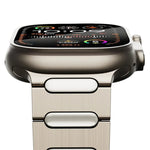 Cinturino per orologio in lega di titanio con fibbia ovale a farfalla, For Apple Watch Series 7 45mm, For Apple Watch SE 44mm, For Apple Watch Series 6 44mm, For Apple Watch Series 5 44mm, For Apple Watch Series 4 44mm, For Apple Watch Series 3 42mm