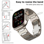 Cinturino per orologio in lega di titanio con fibbia ovale a farfalla, For Apple Watch Series 7 45mm, For Apple Watch SE 44mm, For Apple Watch Series 6 44mm, For Apple Watch Series 5 44mm, For Apple Watch Series 4 44mm, For Apple Watch Series 3 42mm