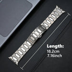 Cinturino per orologio in lega di titanio con fibbia ovale a farfalla, For Apple Watch SE 2023 44mm, For Apple Watch Ultra 2 49mm, For Apple Watch Series 9 45mm, For Apple Watch Ultra 49mm, For Apple Watch Series 8 45mm, For Apple Watch SE 2022 44mm