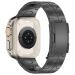 Cinturino per orologio in lega di titanio con fibbia tartaruga, For Apple Watch SE 2023 44mm, For Apple Watch SE 2023 40mm, For Apple Watch Ultra 2 49mm, For Apple Watch Series 9 45mm, For Apple Watch Series 9 41mm, For Apple Watch Ultra 49mm          ...