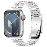 Cinturino per orologio in lega di titanio con fibbia tartaruga, For Apple Watch SE 2023 44mm, For Apple Watch SE 2023 40mm, For Apple Watch Ultra 2 49mm, For Apple Watch Series 9 45mm, For Apple Watch Series 9 41mm, For Apple Watch Ultra 49mm          ...