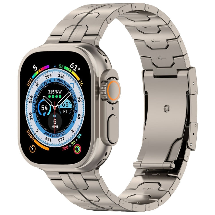 Cinturino per orologio in lega di titanio con fibbia tartaruga, For Apple Watch SE 2023 44mm, For Apple Watch SE 2023 40mm, For Apple Watch Ultra 2 49mm, For Apple Watch Series 9 45mm, For Apple Watch Series 9 41mm, For Apple Watch Ultra 49mm          ...