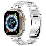 Cinturino per orologio in lega di titanio con fibbia tartaruga, For Apple Watch SE 2023 44mm, For Apple Watch SE 2023 40mm, For Apple Watch Ultra 2 49mm, For Apple Watch Series 9 45mm, For Apple Watch Series 9 41mm, For Apple Watch Ultra 49mm          ...