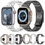 Cinturino per orologio in lega di titanio con fibbia tartaruga, For Apple Watch Series 5 44mm, For Apple Watch Series 5 40mm, For Apple Watch Series 4 44mm, For Apple Watch Series 4 40mm, For Apple Watch Series 3 38mm, For Apple Watch Series 3 42mm
