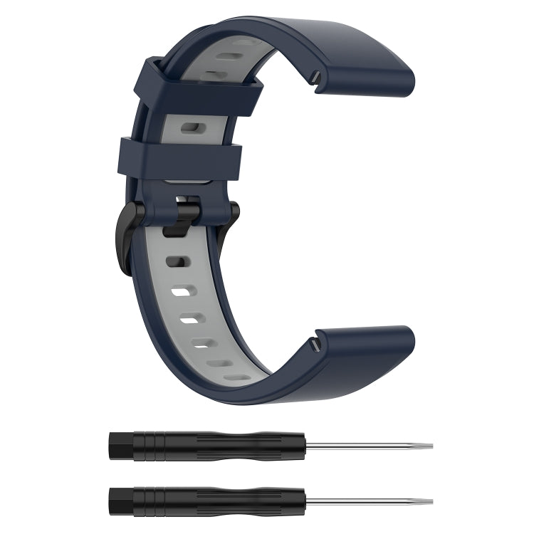 Cinturino in silicone bicolore, For Garmin Fenix 6