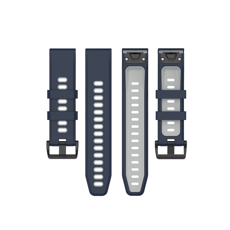 Cinturino in silicone bicolore, For Garmin Fenix 6