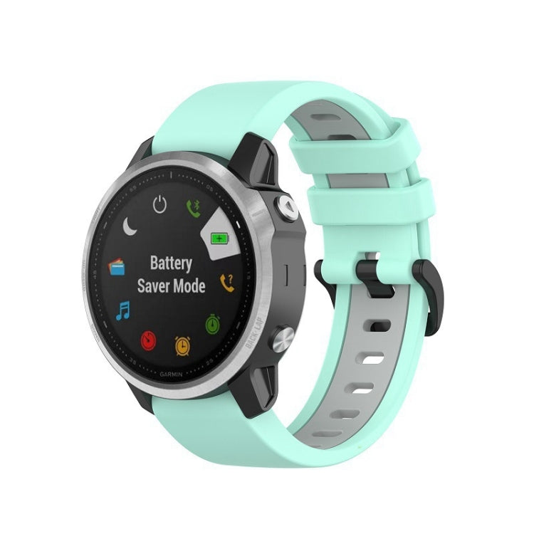 Cinturino in silicone bicolore, For Garmin Fenix 6