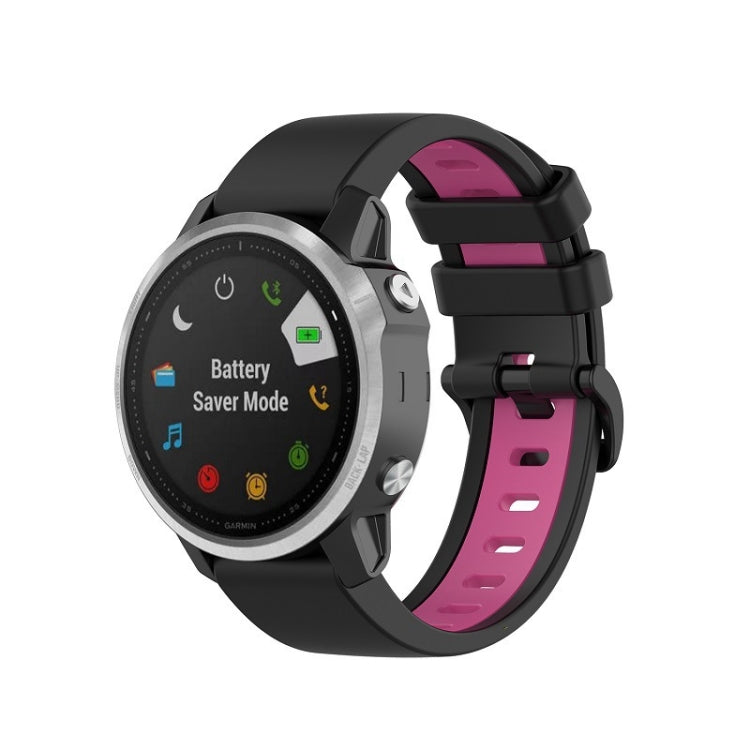 Cinturino in silicone bicolore, For Garmin Fenix 6