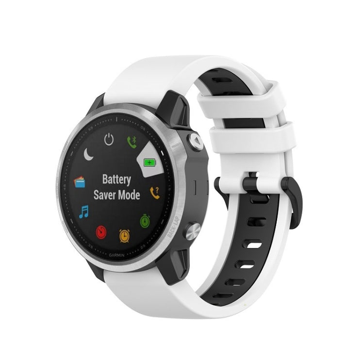 Cinturino in silicone bicolore, For Garmin Fenix 6